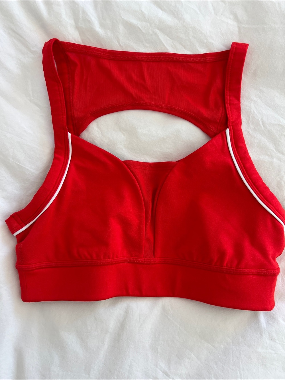 Zella Women’s Red Workout Top - Sporty Scoop Back, Size S
